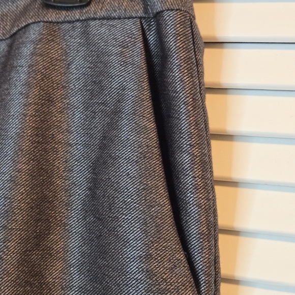 Calvin Klein Bootcut Shimmery Gray Stretch Chino Dress Pants Size 6 Pockets - Picture 4 of 8